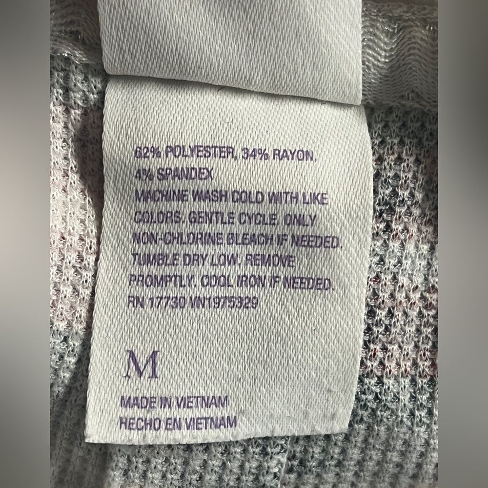 Stars Above Thermal Plaid Pajama Set Sz M - Picture 4 of 8